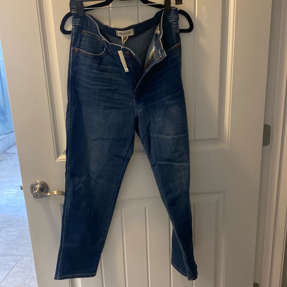 NWT Madewell Stovepipe Jeans in Leman Wash